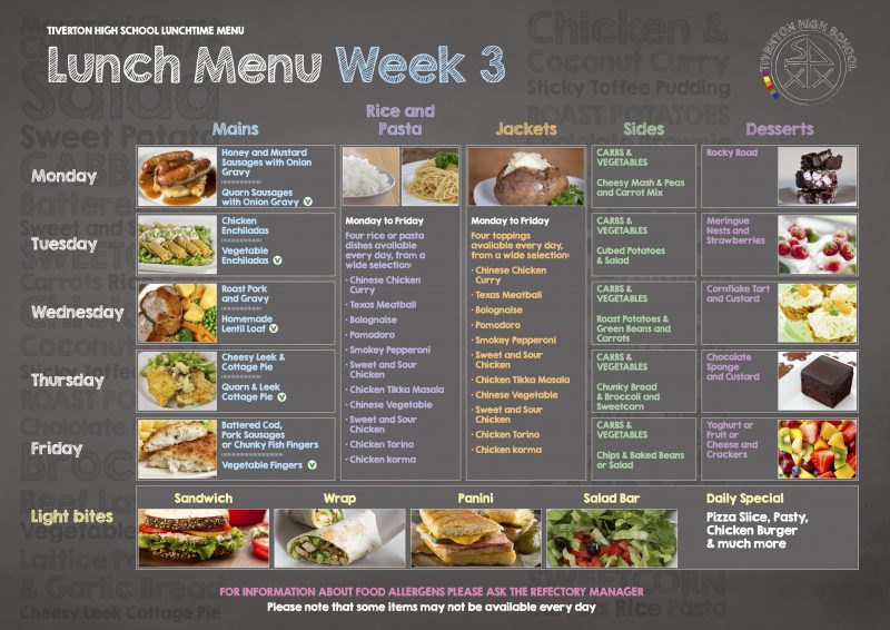 lunch menu week 3