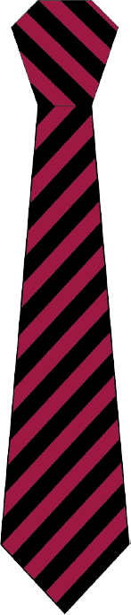 Year 11 maroon and black striped tie