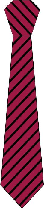 Year 7 maroon tie with single black stripe