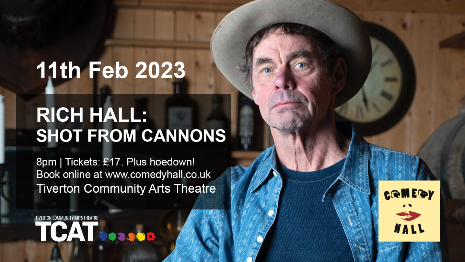 rich hall shot from cannons